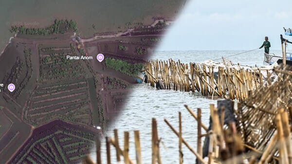Menurut Citra Satelit Google Earth Pantai Anom, 2009-2024 dari Dataran hingga Lautan