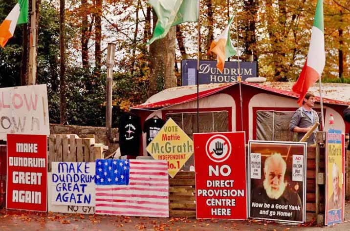 Aksi protes di luar Dundrum House telah berlangsung selama lebih dari 180 hari